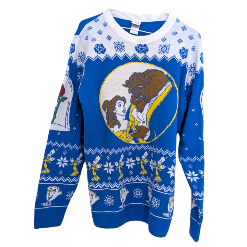 Disney Beauty And The Beast Sweater Large - image 2